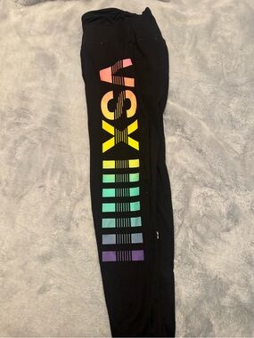 Vintage VSX Sz. Large Black Leggings with Rainbow Graphic